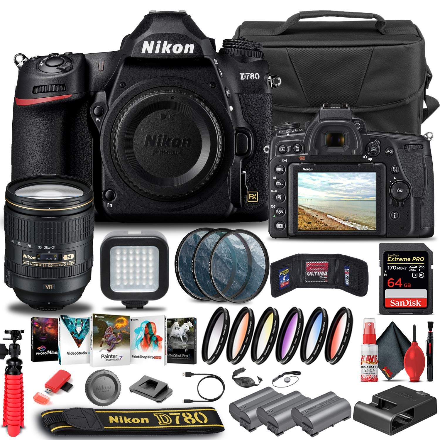 Amazon.com : Nikon D780 DSLR Camera (Body Only) (1618) + Nikon 24